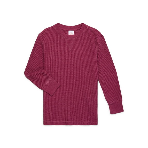 Wonder Nation Boys Thermal Top with Long Sleeves, Sizes 4-18