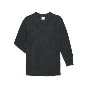 Wonder Nation Boys Thermal Top with Long Sleeves, Sizes 4-18