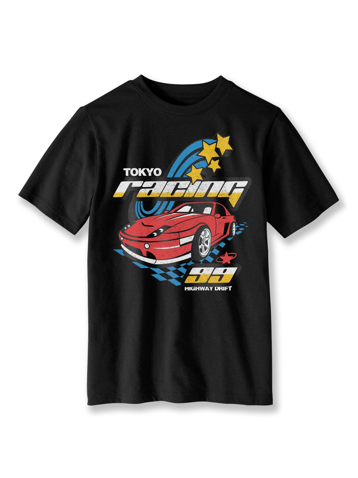 Wonder Nation Boys Tokyo Racing, Crew Neck, Short Sleeve Wonder Nation Boys Tokyo Racing, Crew Neck, Short Sleeve