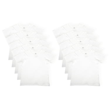 Wonder Nation Boys Undershirts, Crewneck, 10-Pack, Sizes S-XXL & Husky
