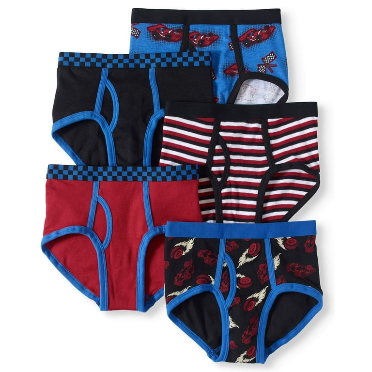 Wonder Nation Boys Underwear, 5 Pack Racecar Briefs (Little Boys & Big Boys)