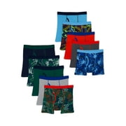 Wonder Nation Boys Underwear Soft Cotton Boxer Briefs, 10-Pack, Sizes S-XXL & Husky