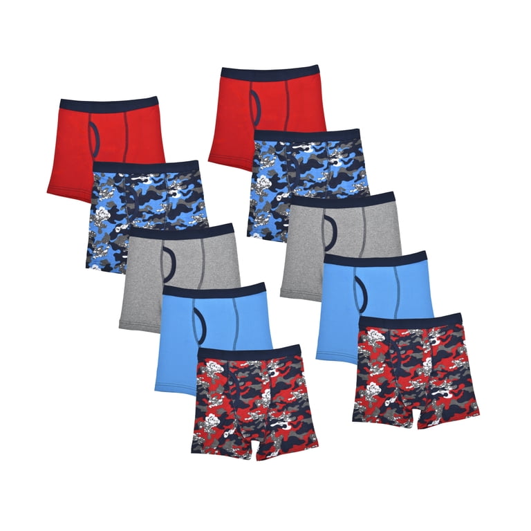 Ethika Boy's Alternate Fit Boxer Briefs – Loose Boxer Style, 92% Cotton 8% Spandex, No-Pull-Down Waistband