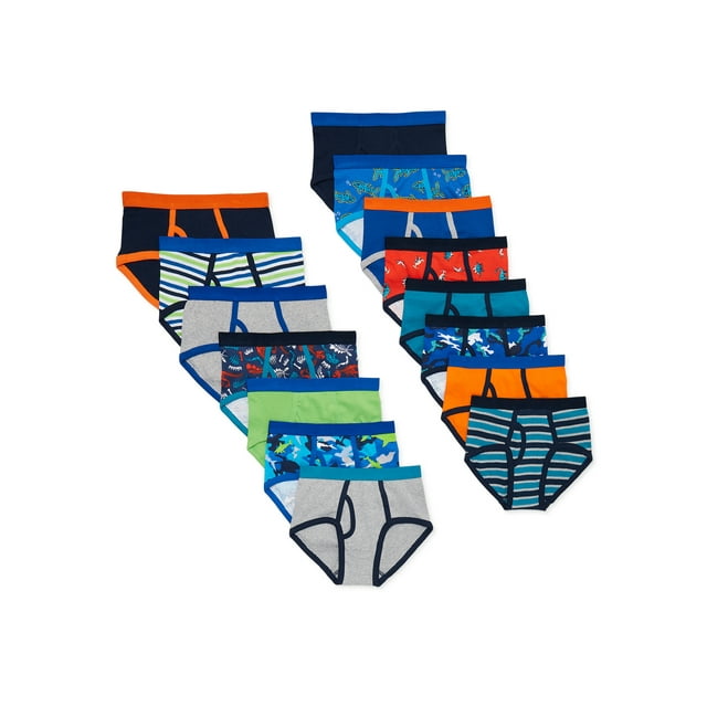Wonder Nation Boys Underwear, Soft Cotton Briefs, 15Pack, Sizes SXL