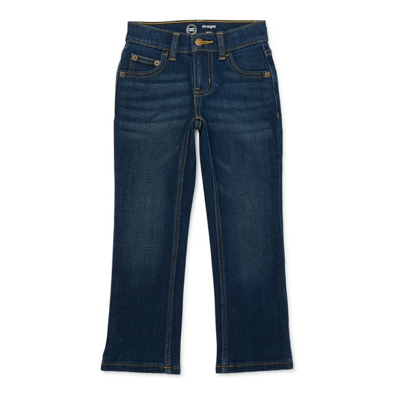 Wonder Nation Boys Vintage Straight Leg Denim Jeans, Sizes 4-18 and Husky