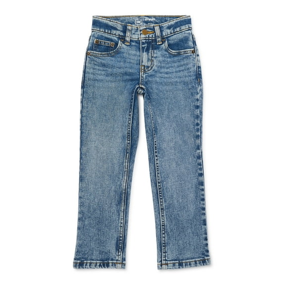 Wonder Nation Boys Vintage Straight Leg Denim Jeans, Sizes 4-18 and Husky