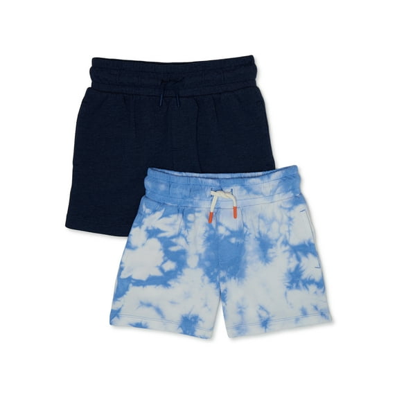 Wonder Nation Boys Weekend Shorts, 2-Pack, Sizes 4-18 & Husky