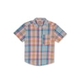 thumbnail image 1 of Wonder Nation Boys Woven Button Up T-Shirt with Short Sleeves, Sizes 4-18 & Husky, 1 of 3