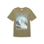 Wonder Nation Boys Yellowstone Wolf Graphic Tee, Sizes XS-XXL