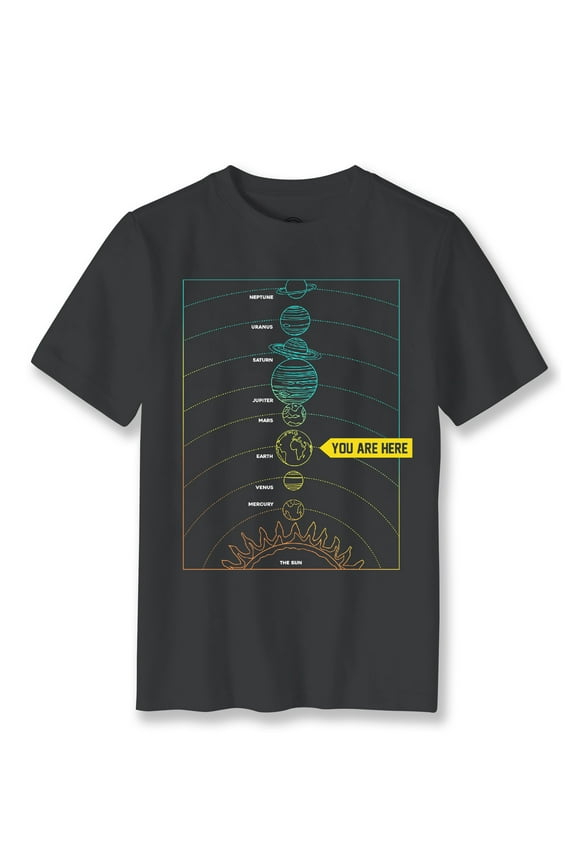 , Boys' & Big Boys' You Are Here, Short Sleeve Graphic T-Shirt, Sizes 4-18