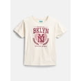 thumbnail image 1 of Wonder Nation Girls' Graphic Brooklyn Tee with Short Sleeves, Sizes 4-18, 1 of 3