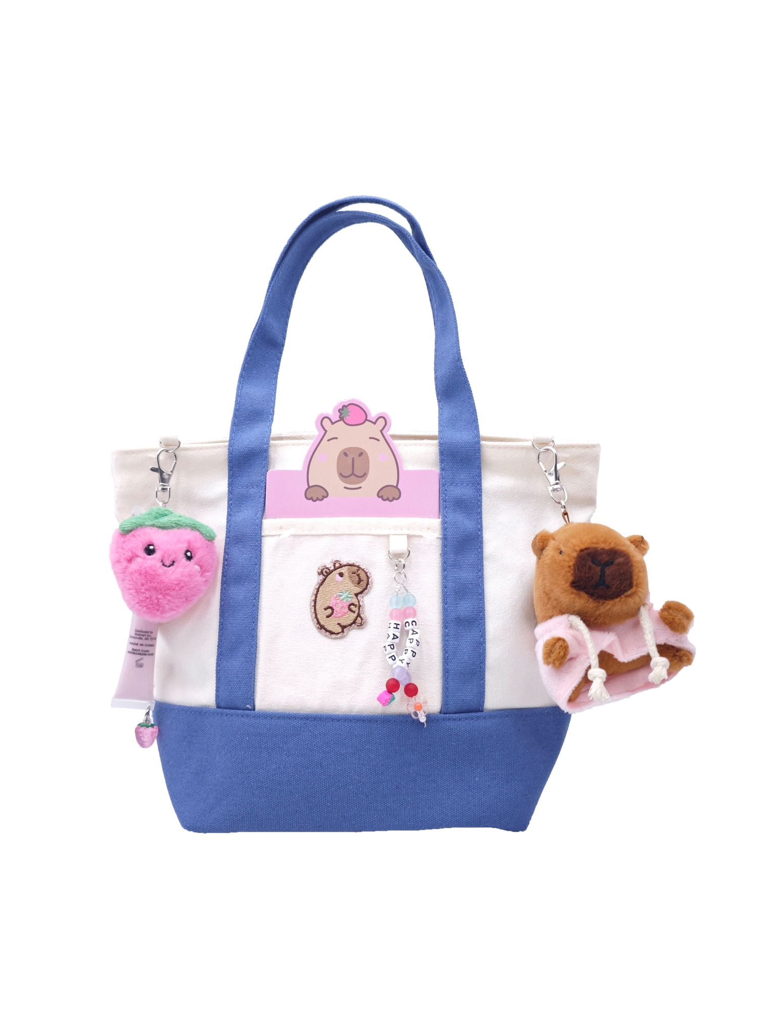 Wonder Nation Capybara Mini Tote Bag, Navy