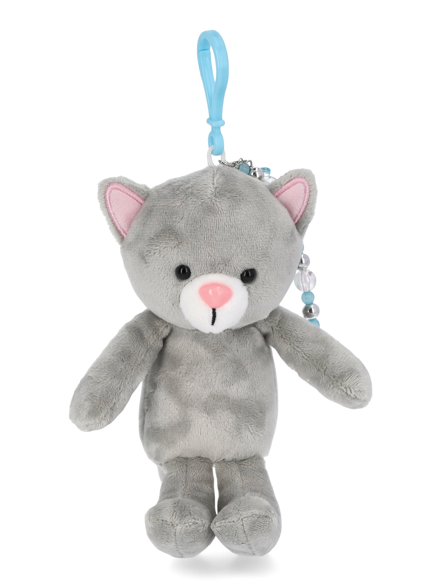 Wonder Nation Cat Plush Keychain, Gray - Walmart.com