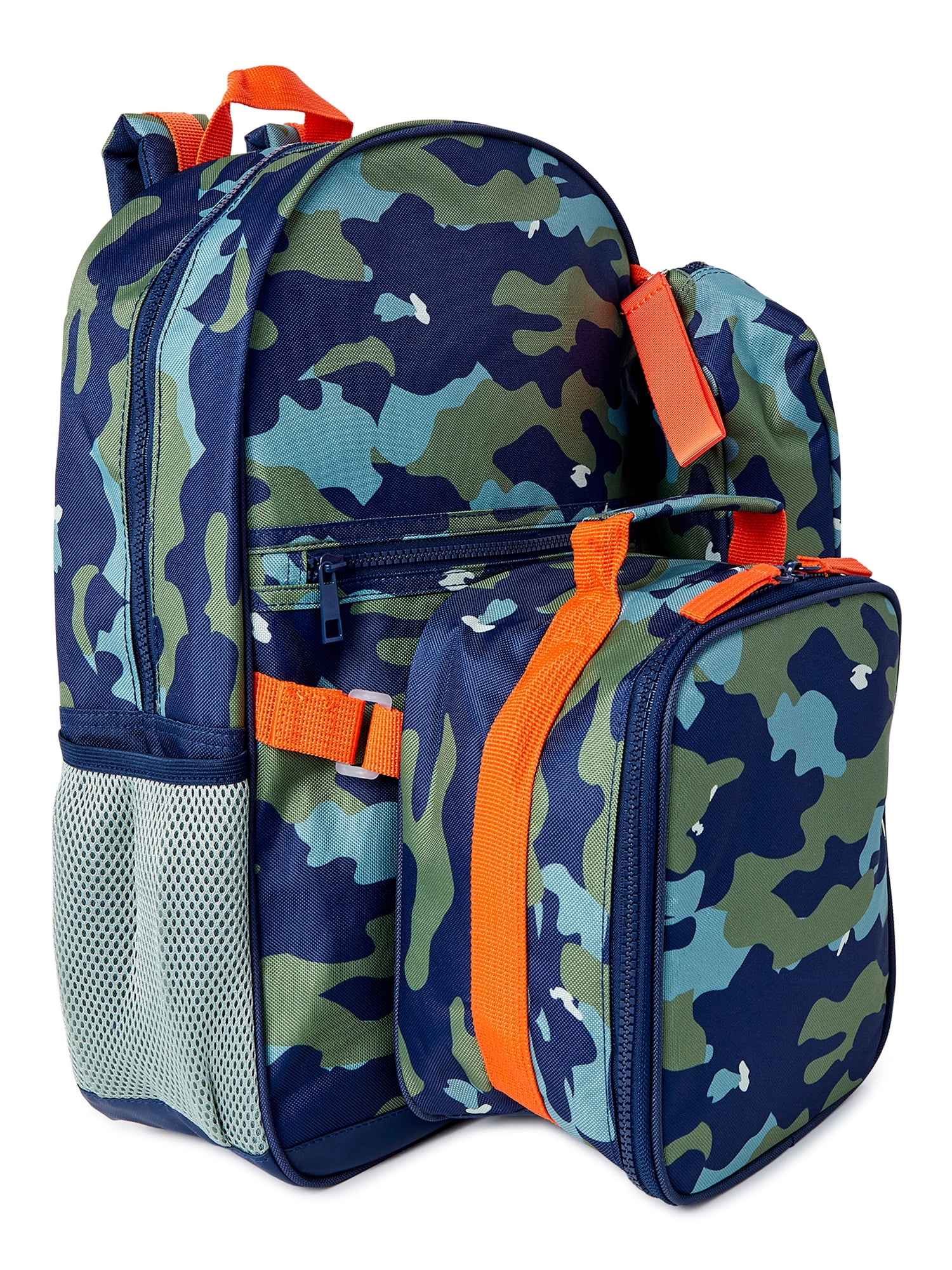 goldwheat School Backpack for Boys Cool Camouflage Bookbags with Lunch Box  Pencil Case 3pcs for Middle School