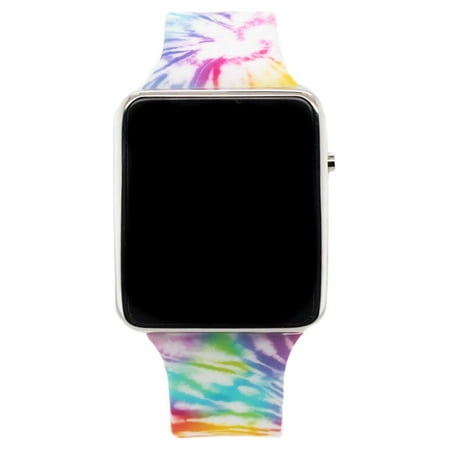 Wonder Nation Childrens & Adult LED Watch with Pink Tie Dye Strap (WN4265WM)