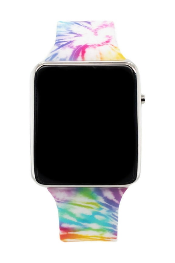 Childrens & Adult LED Watch with Pink Tie Dye Strap (WN4265WM)