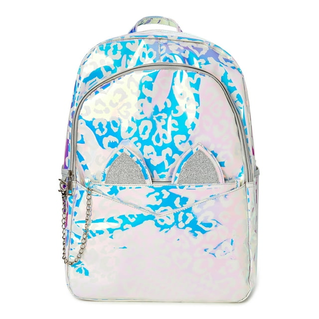 Wonder Nation Critters Iridescent Kitty Backpack Set, 2-Piece