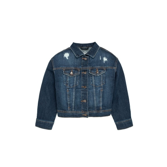 Wonder Nation Girls Denim Jacket, Sizes 4-18 & Plus