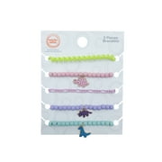 Wonder Nation Dinosaur Bracelets, 5-Pack, Multicolor