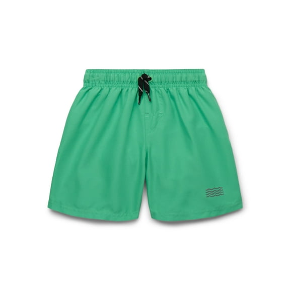 Wonder Nation Boys Everyday Swim Trunks with UPF50+, Sizes 4-18 & Husky