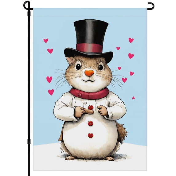 Welcome Winter Washable Outdoor Garden Flags Christmas Winter Holiday Snowflakes Double-Side Hanging Decoration Durable Winter Themed Outdoor Garden Flag, for Front Door Yard Patio 28x40 Inch