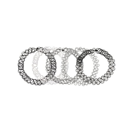 Wonder Nation Female 5pc Stretch Choker Set, 12"