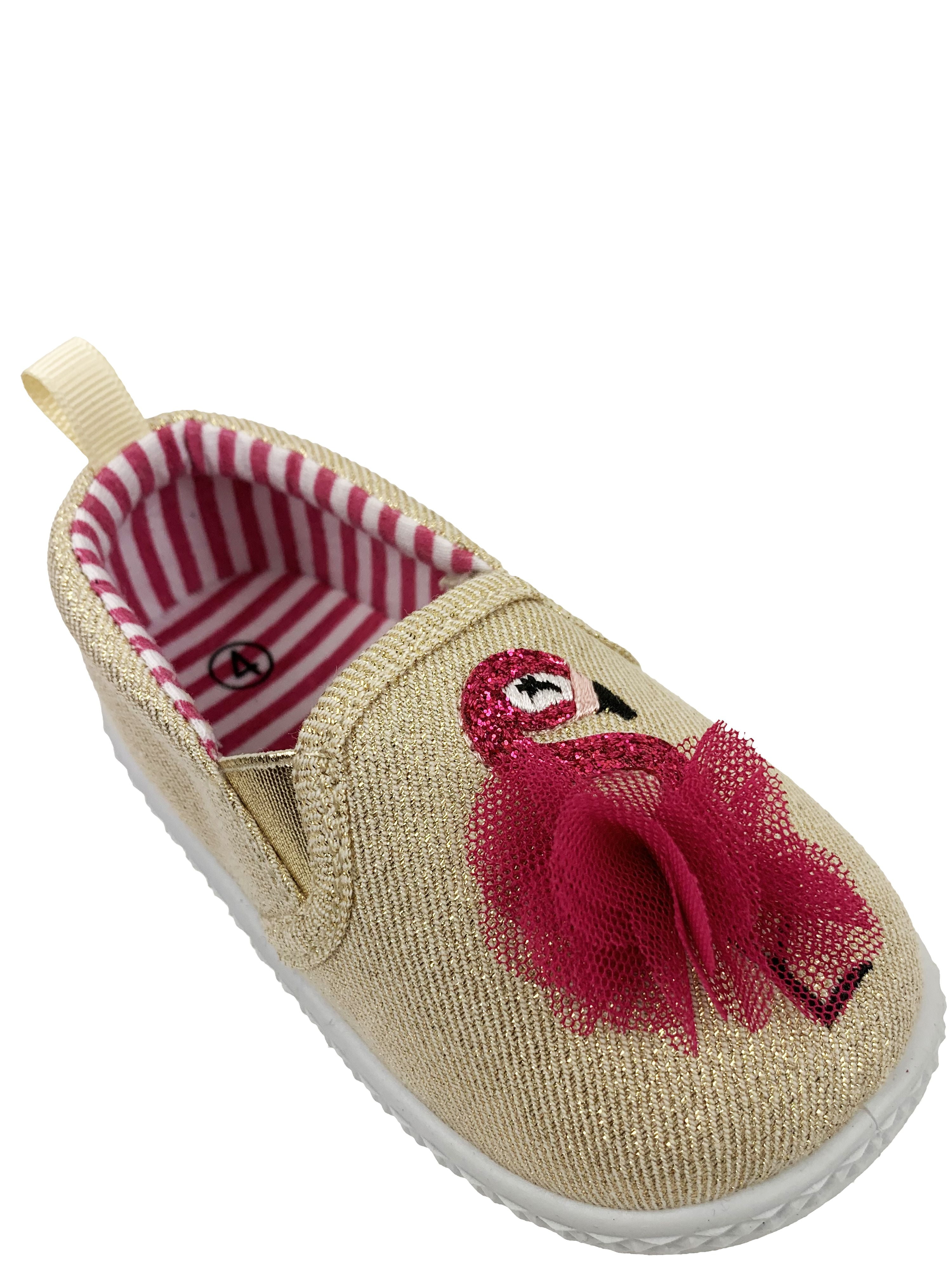 Wonder Nation Flamingo Canvas Slip on Shoe Infant Girls