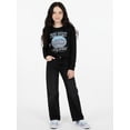 thumbnail image 1 of Wonder Nation Girls New York Long Sleeve Graphic Tee, Sizes 4-16 & Plus, 1 of 6