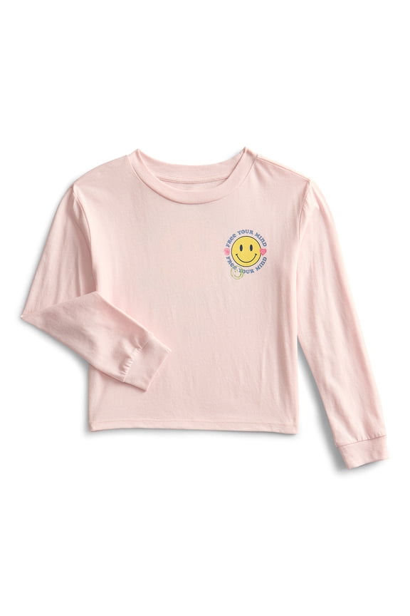 Girls Free Your Mind Long Sleeve Graphic Tee, Sizes 4-16 & Plus
