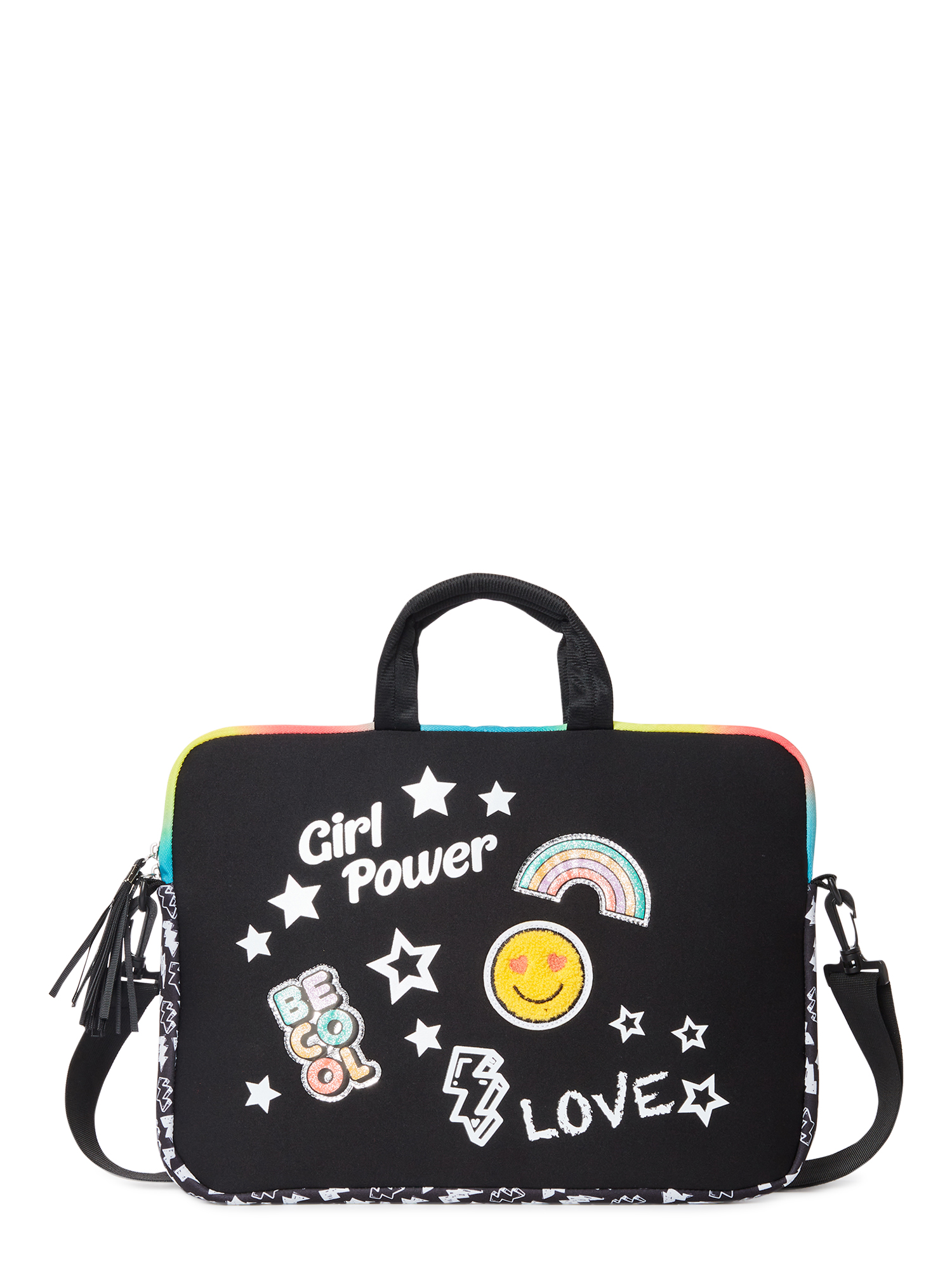 Wonder Nation Kids Laptop Case with Zip Closure and Glitter Detail ...