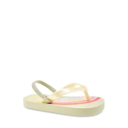 Wonder Nation Girl Printed Flip Flops