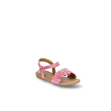 Wonder Nation Girl Scalloped 2 Strap Raffia Sandals