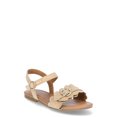 thumbnail image 1 of Wonder Nation Girl Scalloped 2 Strap Raffia Sandals, 1 of 5
