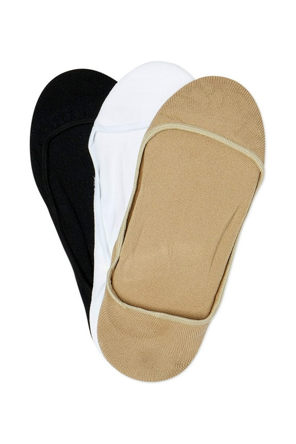 Wonder  Nation Girl's 3-Pack Liner Socks, Sizes S-L