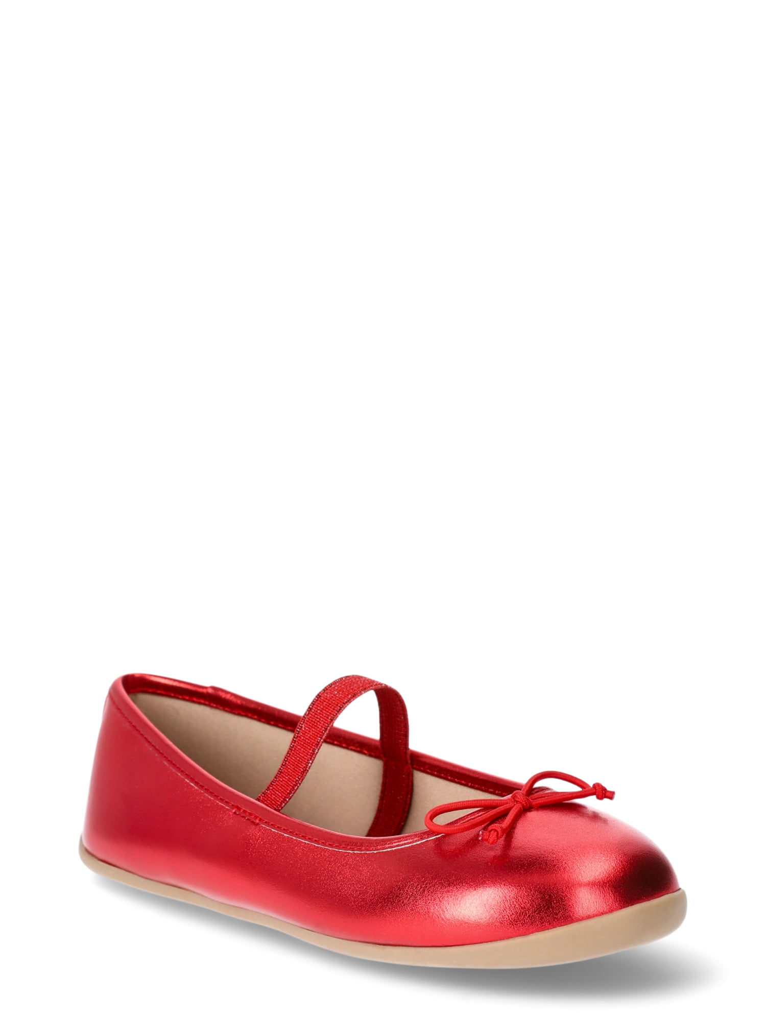 Wonder Nation Girls Bow Ballet Flats
