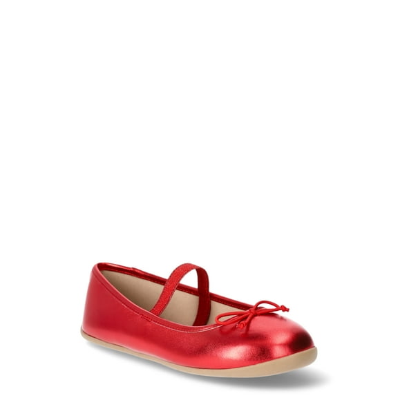 Wonder Nation Girls Bow Ballet Flats