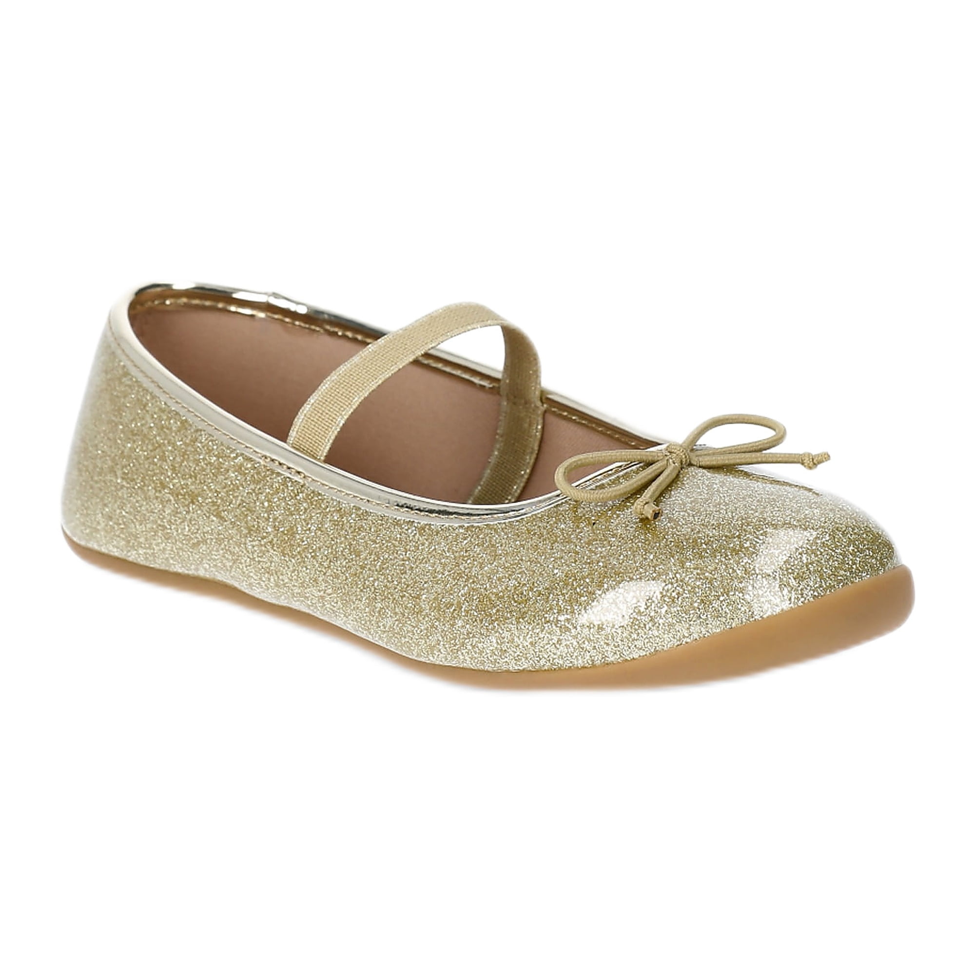 Wonder Nation Girls Bow Ballet Flats