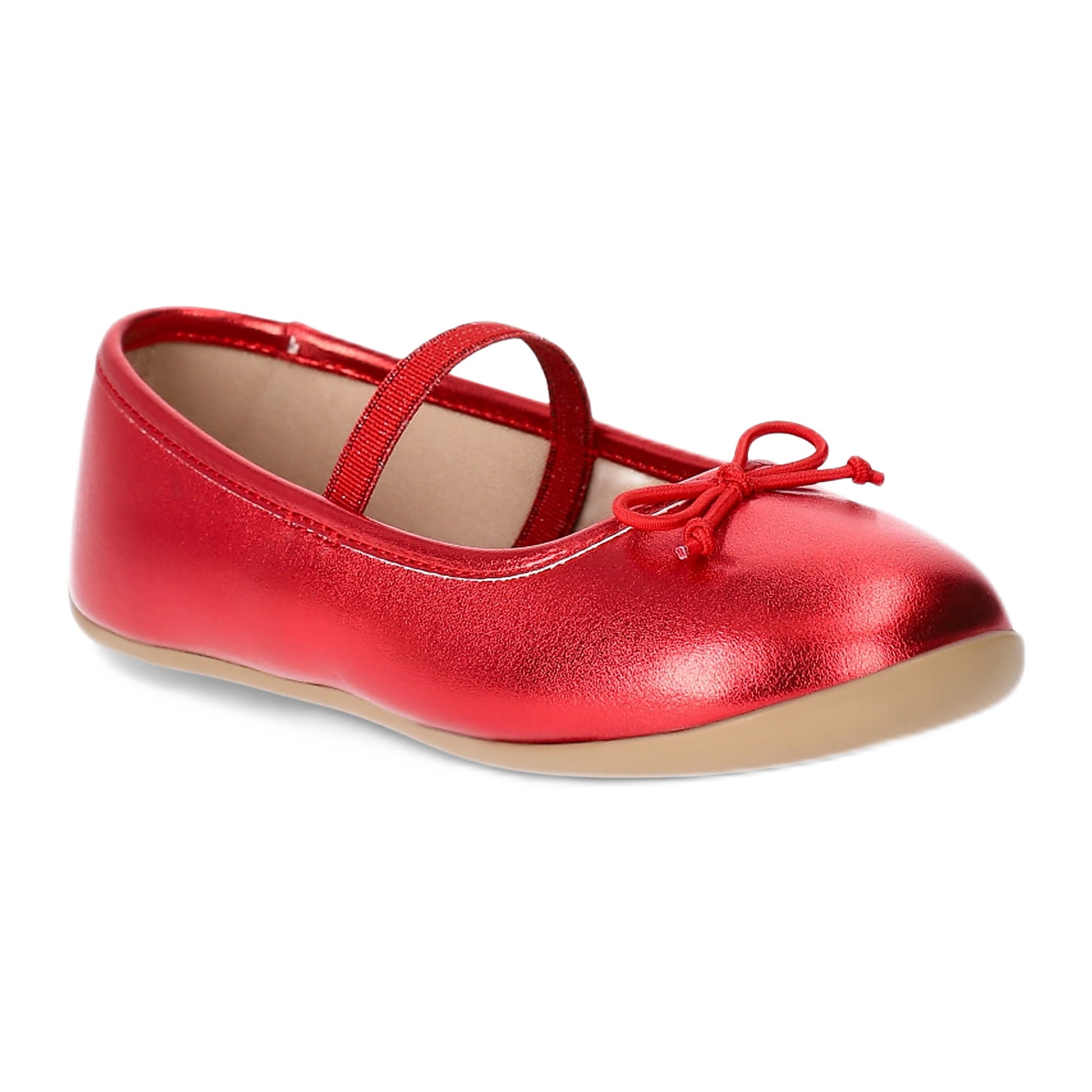 Wonder Nation Toddler Girls Bow Ballet Flat Shoes