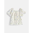 thumbnail image 1 of Wonder Nation Girls Crinkle Knit Top, Sizes 4-18 & Plus, 1 of 3