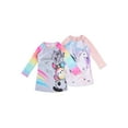 Wonder Nation Girl's Exclusive Super Soft Long Sleeve Pajama Nightgown