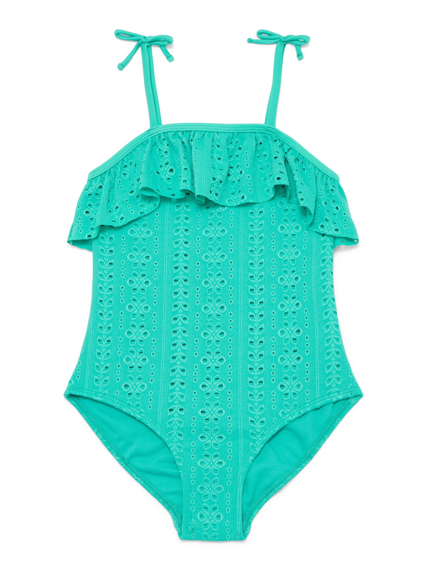 Wonder Nation Girl's Eyelet 1-Piece, Sizes 4-18