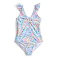 thumbnail image 1 of Wonder Nation Girls Ruffle One-Piece Swimsuit, Sizes 4-18, 1 of 3