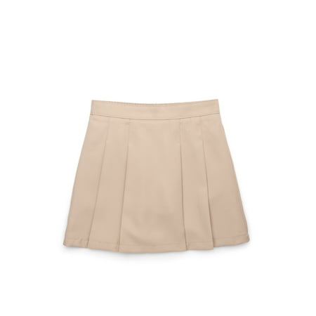 Wonder Nation Girl's School Uniform Pleated Scooter Skirt, Sizes 4-16