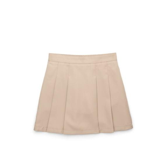 Wonder Nation Girl's School Uniform Pleated Scooter Skirt, Sizes 4-16