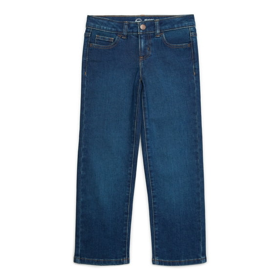 Wonder Nation Girl's Straight Leg Jeans, Sizes 4-18 & Plus