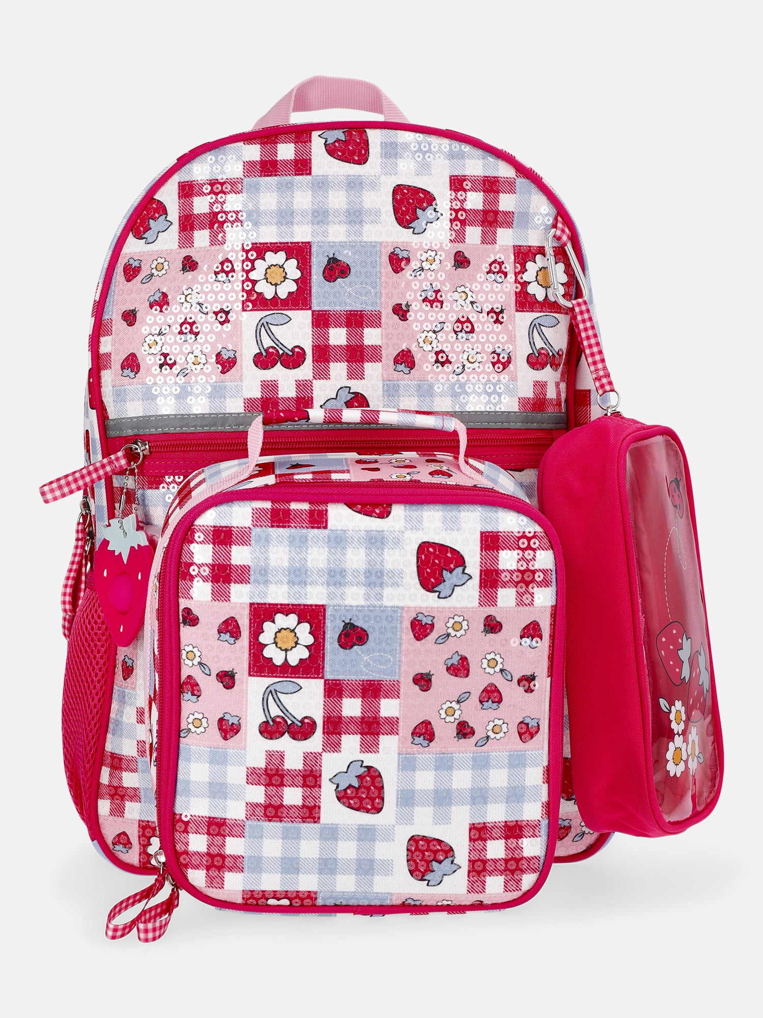Wonder Nation Kids' Fruit Picnic 17" Backpack, Lunch Tote and Pouch Set, 3-Piece