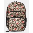 thumbnail image 1 of Wonder Nation Girls 17" Love Leopard Backpack & Lunch Set, Black, 1 of 5