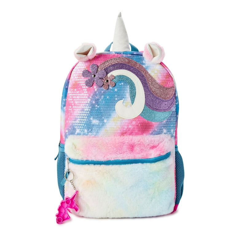 The Glitter Shiny Backpack | Spacious and Dazzling | Girls & Ladies  Backpack Silver/Black