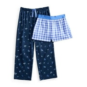 Girls Pajama Pants and Shorts, 2-Pack, Sizes 4-18