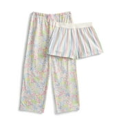 Girls Pajama Pants and Shorts, 2-Pack, Sizes 4-18